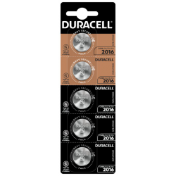 Duracell CR2016 Lithium 3V pakuotėje 5 vnt.
